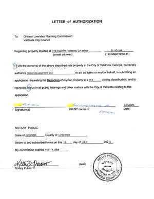 [Livingston A. Rajalam LETTER of AUTHORIZATION]