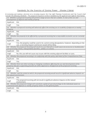 [Standards for the Exercise of Zoning Power]