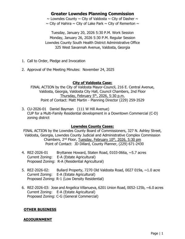 [GLPC Agenda January 2026]