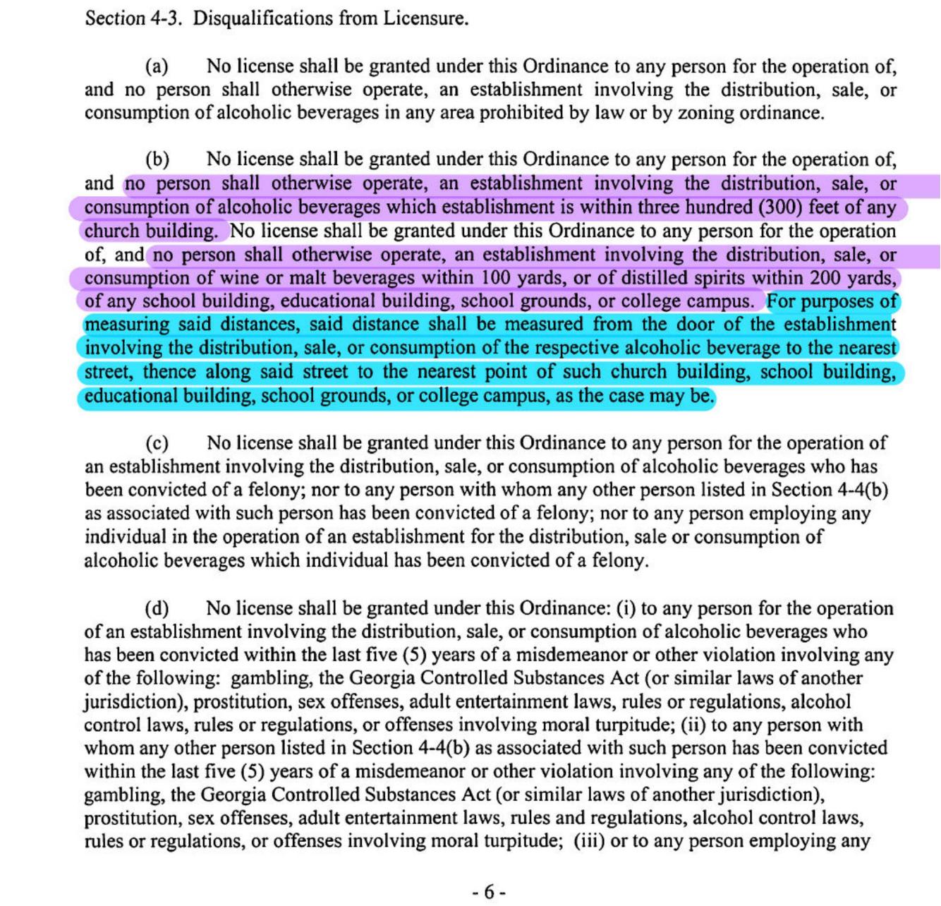Section 4-3. Disqualifications from Licensure.