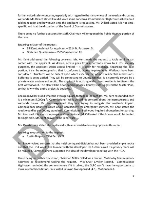 Mr. Binger voiced concern that the neighboring subdivision has not been provided ample notice