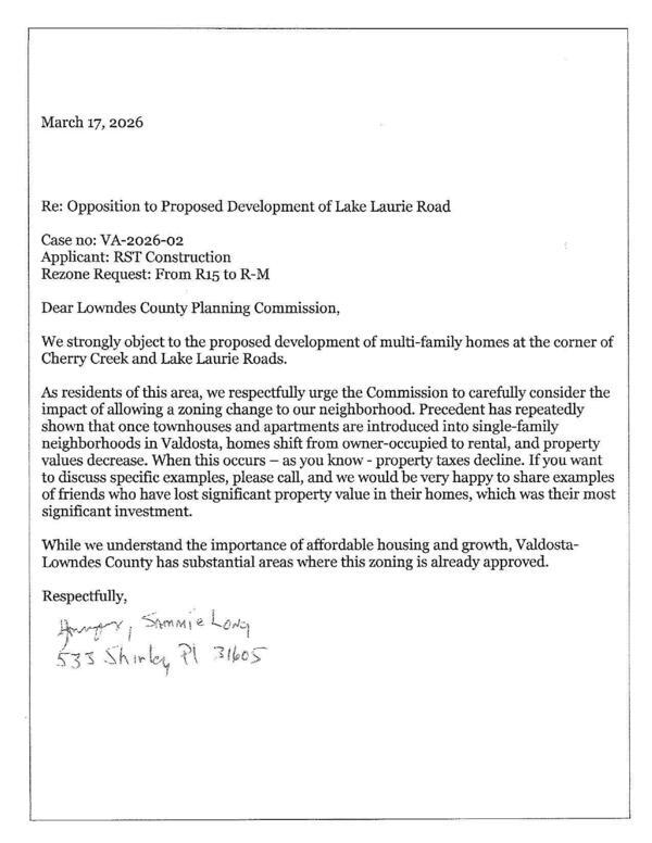 Applicant: RST Construction