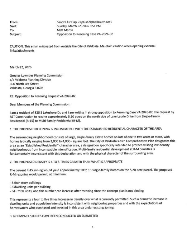 dwelling units and population intensity is inconsistent with neighboring properties and with the expectations of