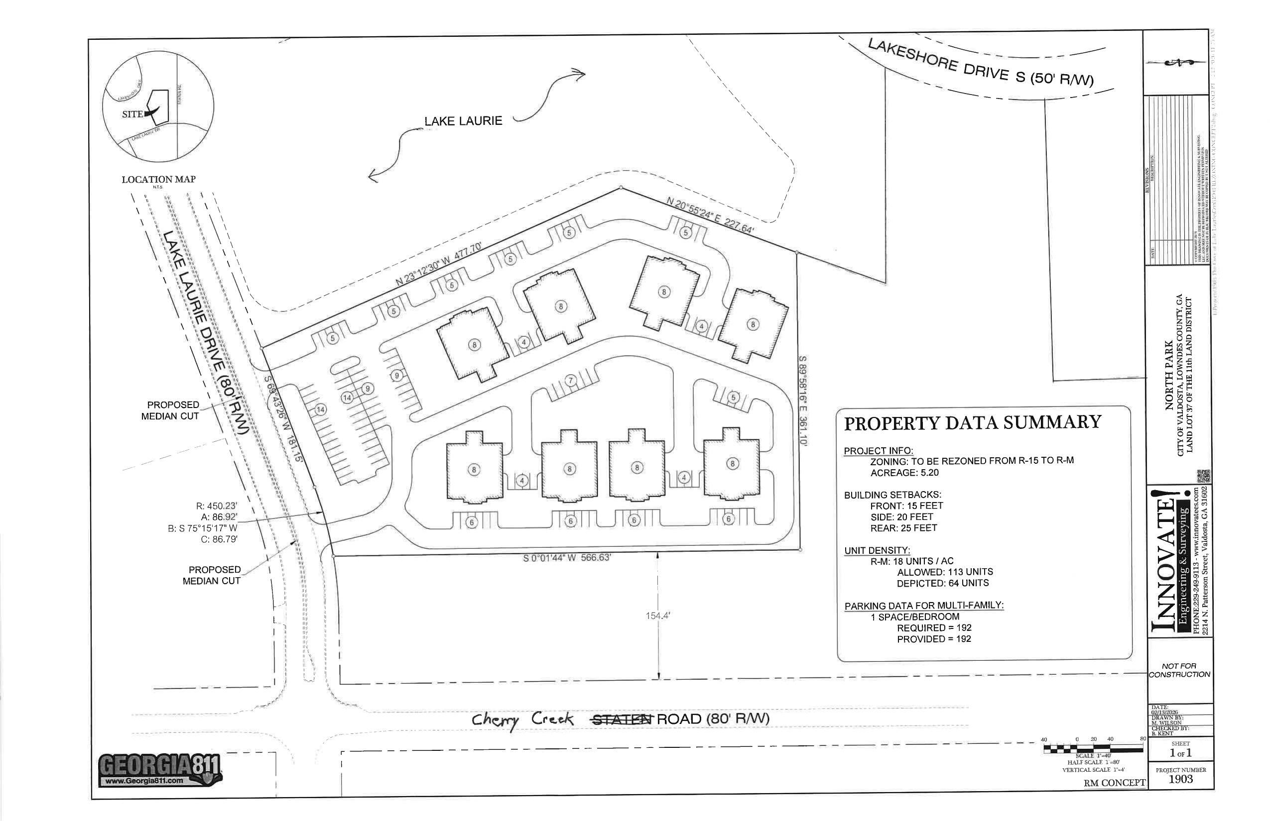 Map: North Park layout