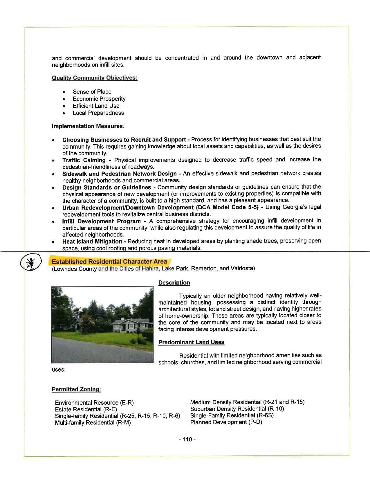 Established Residential Character Area