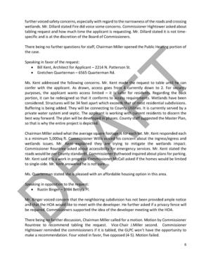 [Mr. Binger voiced concern that the neighboring subdivision has not been provided ample notice]