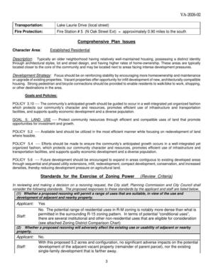 [Comprehensive Plan Issues]