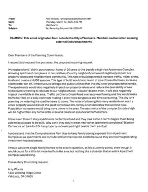 [Population increases would bring more crime in the area. The aesthetics of the complex 5 stories high]