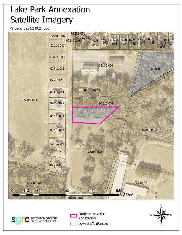 [Lake Park Annexation Satellite Imagery]