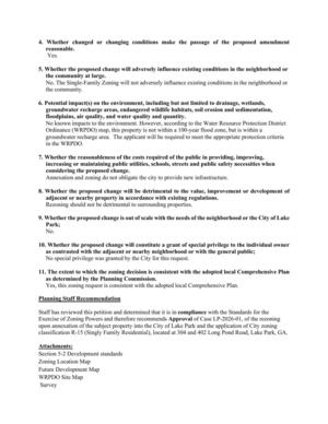 [Planning Staff Recommendation]