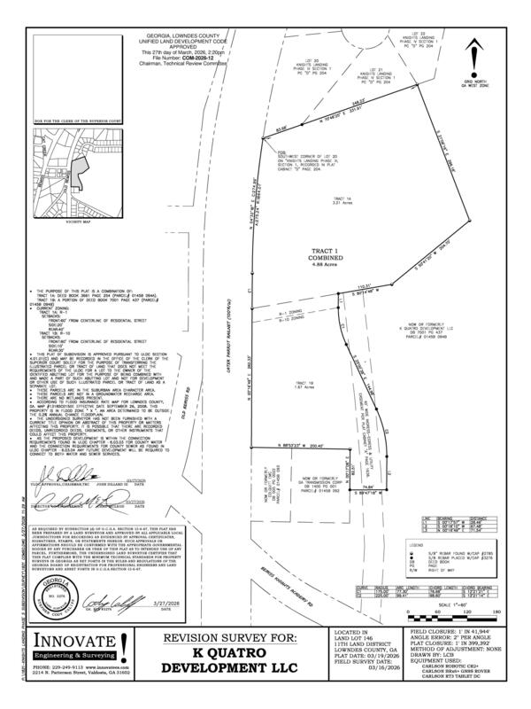 REVISION SURVEY for K QUATRO DEVELOPMENT LLC