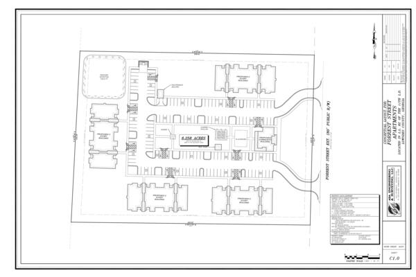 CONCEPTUAL LAYOUT FOR: FORREST STREET APARTMENTS