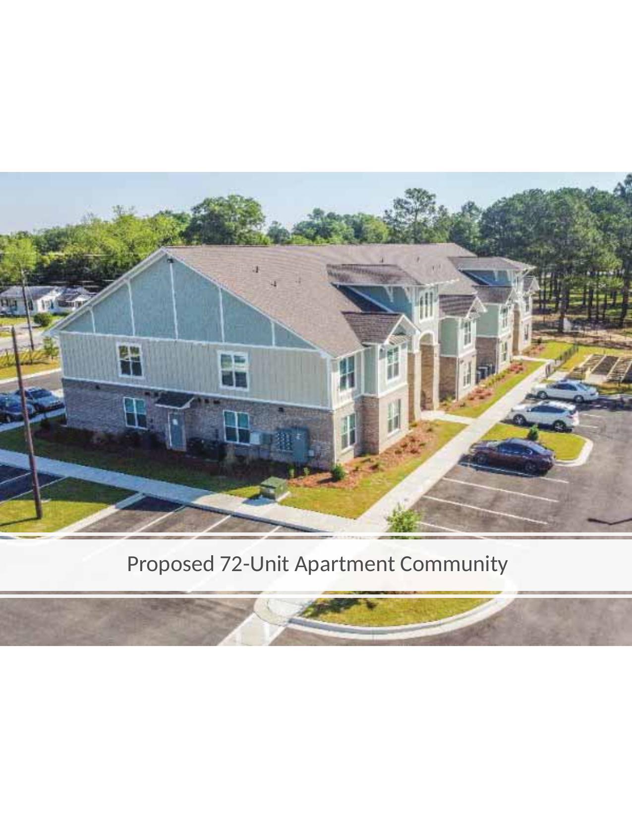 Rendering: Proposed 72-Unit Apartment Community