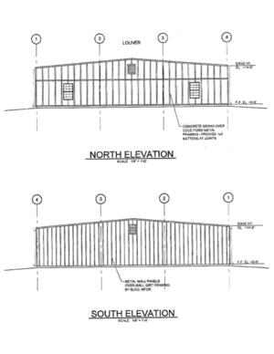 [NORTH ELEVATION and SOUTH ELEVATION]