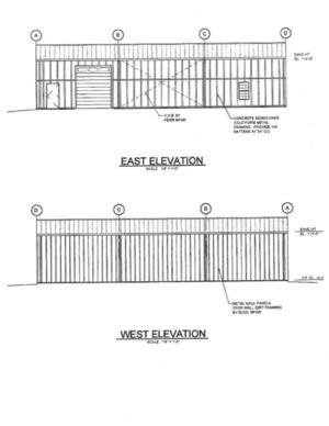 [EAST ELEVATION and WEST ELEVATION]