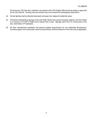 [Staff recommends approval with 6 remaining conditions]