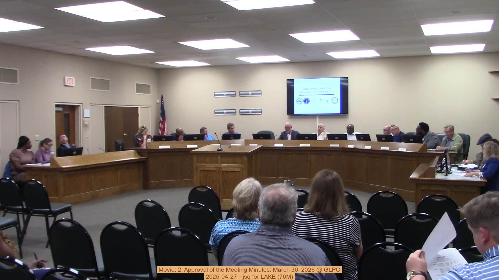 Movie: 2. Approval of the Meeting Minutes: March 30, 2026 @ GLPC, 2025-04-27 --jsq for LAKE (76M)
