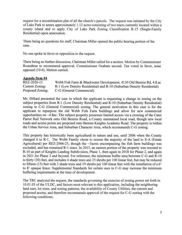 [4. REZ-2026-11 Webb Fish Farm & Blackwater Development, 4130 Old Bemiss Rd, 4.8 ac]