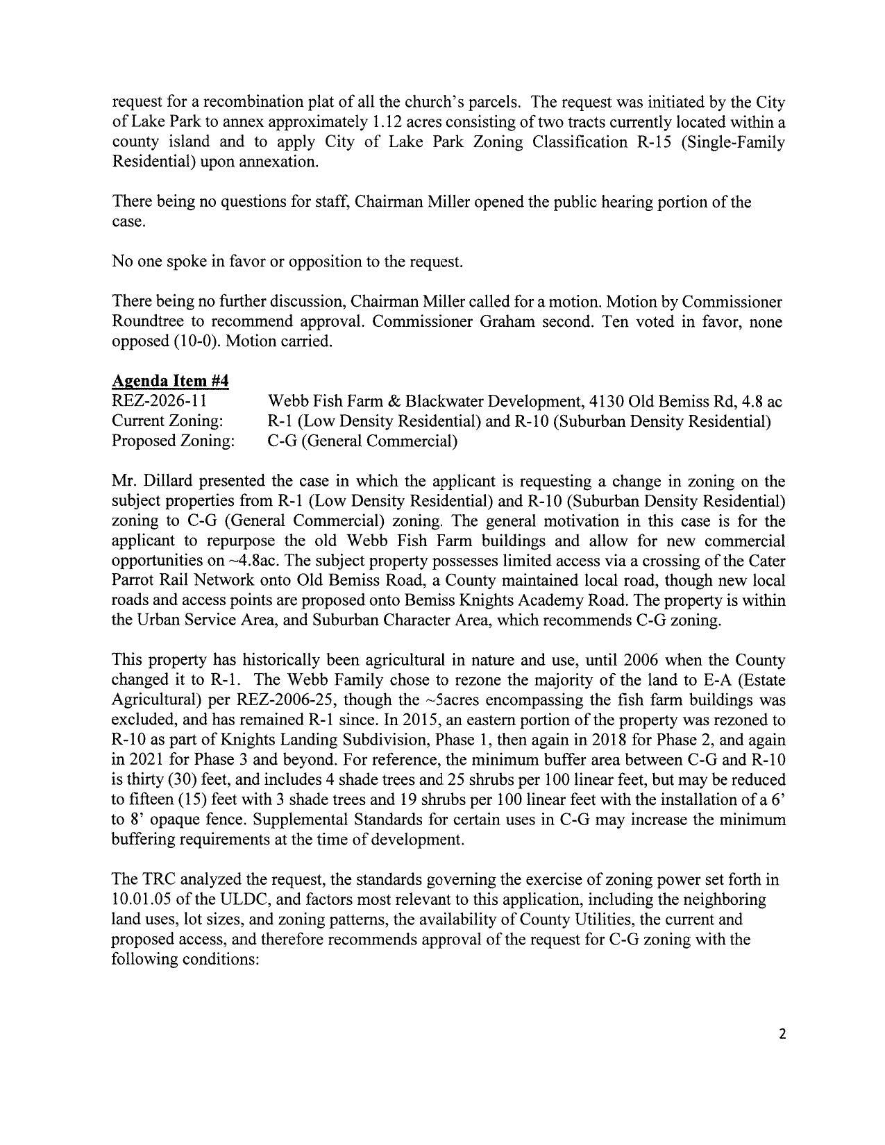 4. REZ-2026-11 Webb Fish Farm & Blackwater Development, 4130 Old Bemiss Rd, 4.8 ac