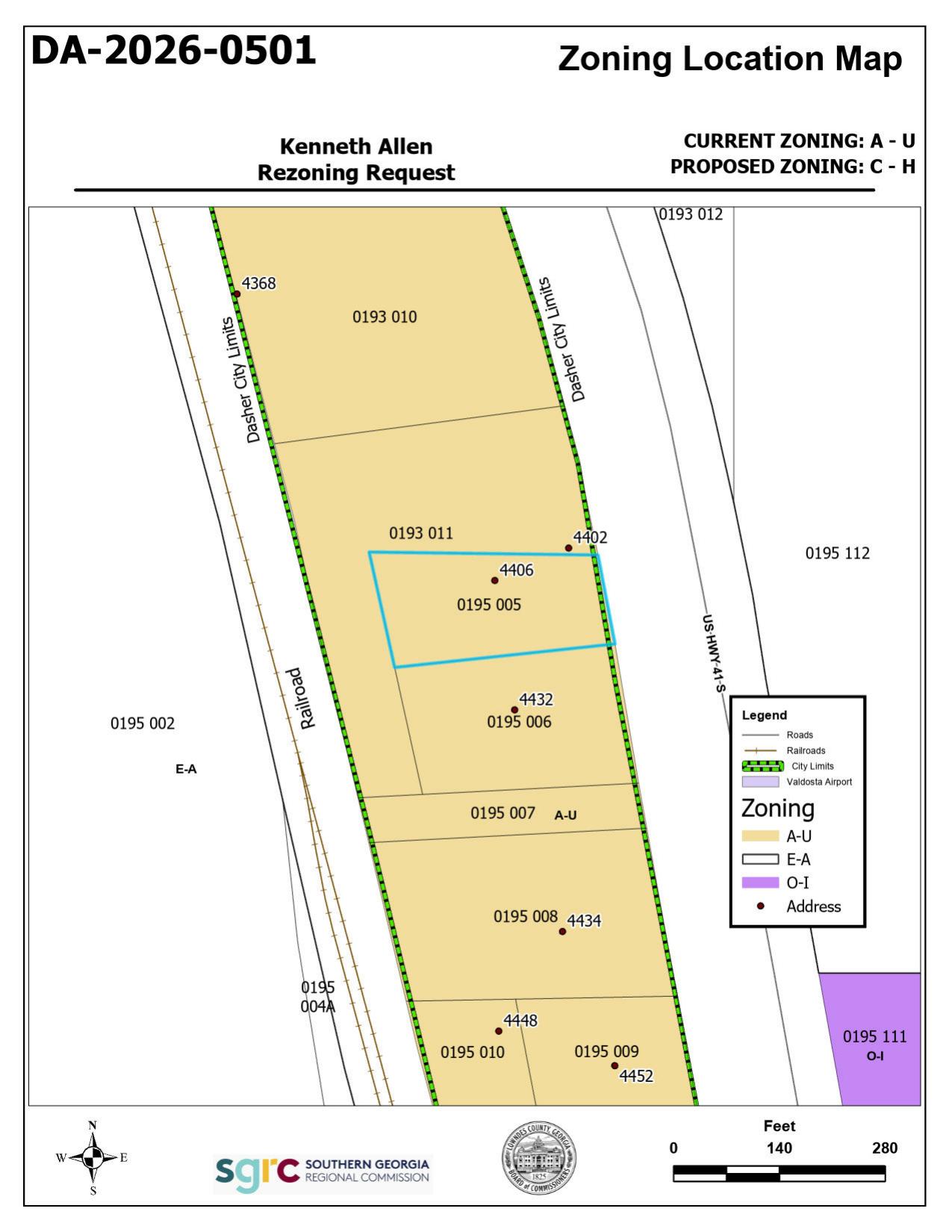 Zoning Location Map