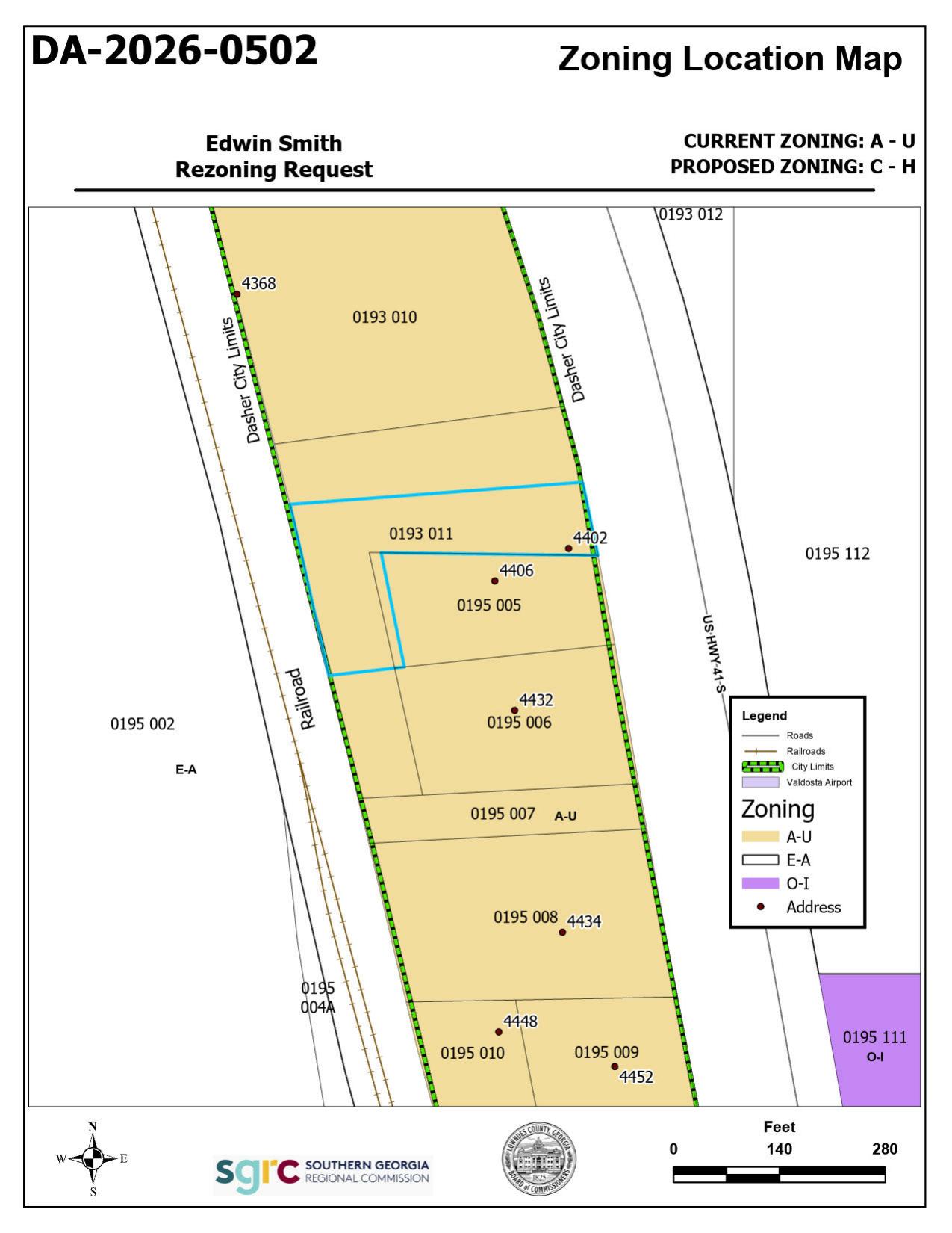 Zoning Location Map