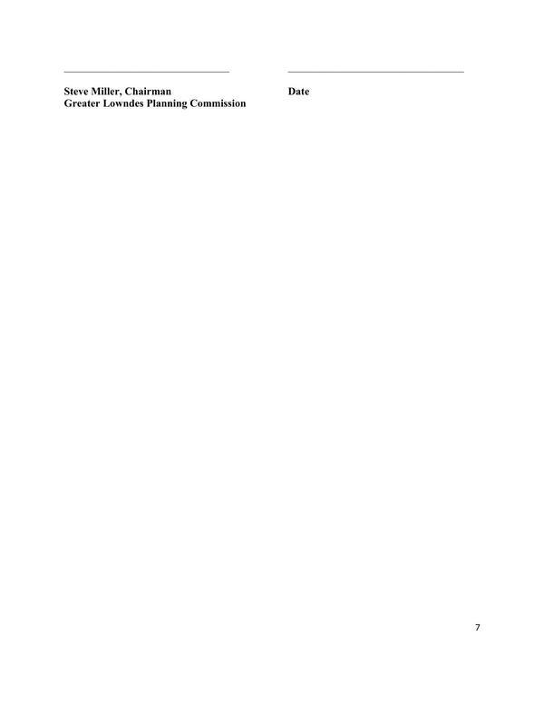 [Steve Miller, Chairman, Greater Lowndes Planning Commission]