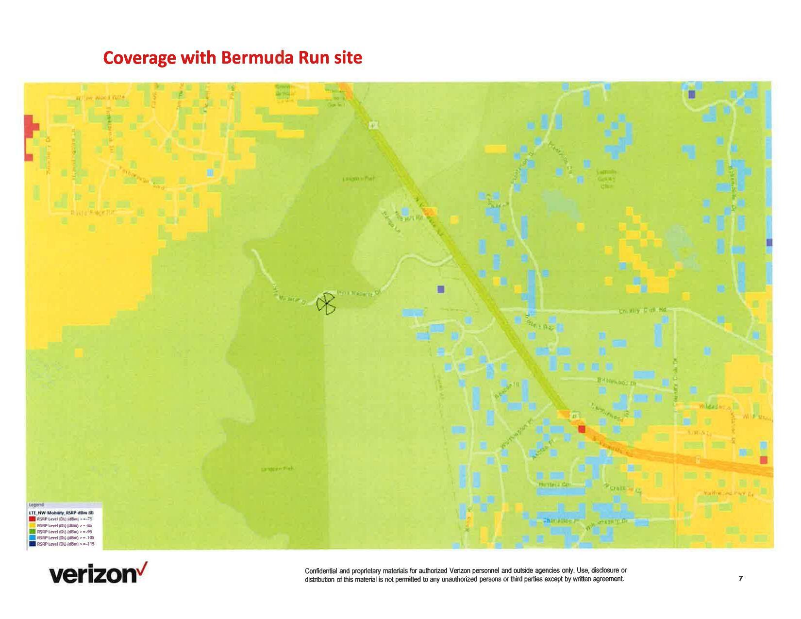 Coverage with Bermuda Run site