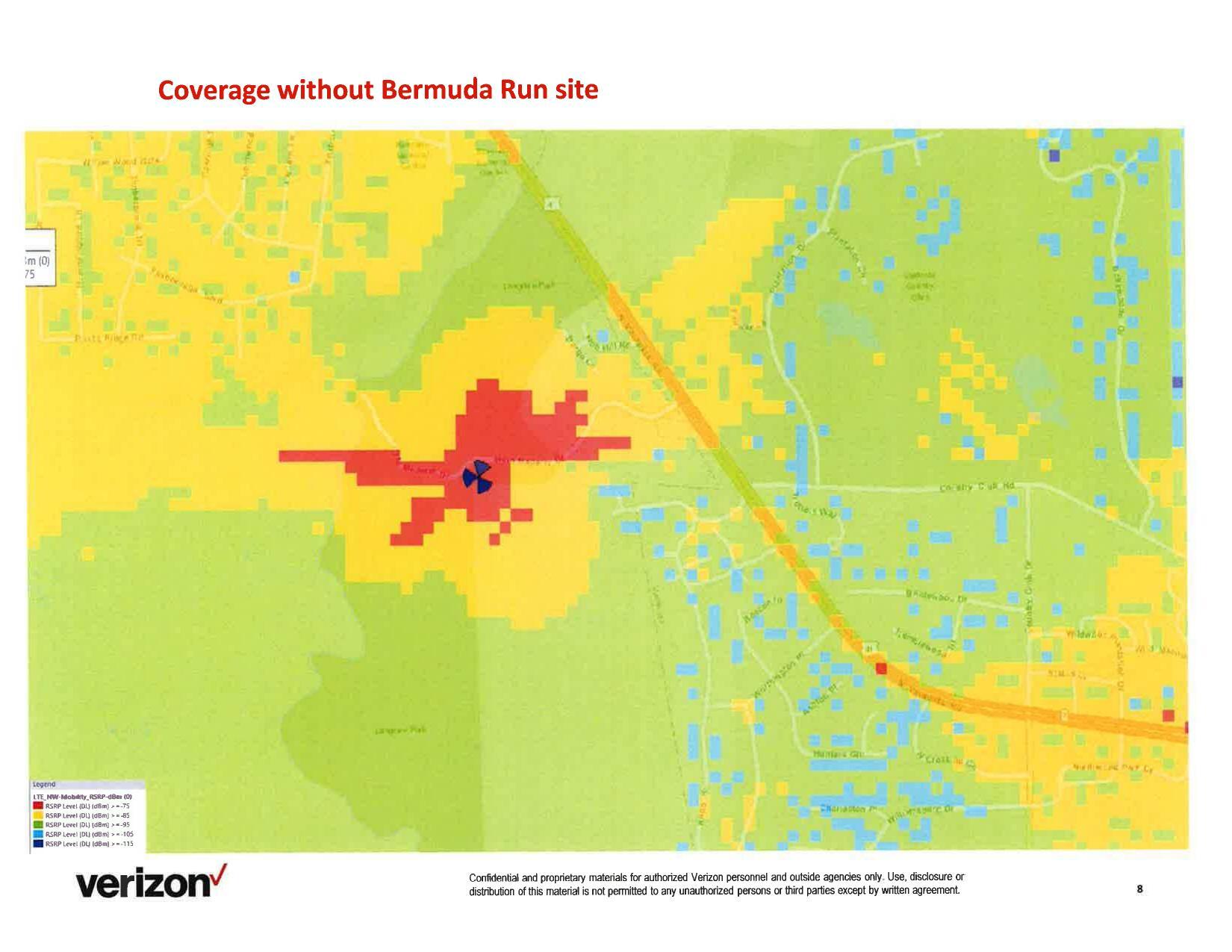 Coverage without Bermuda Run site