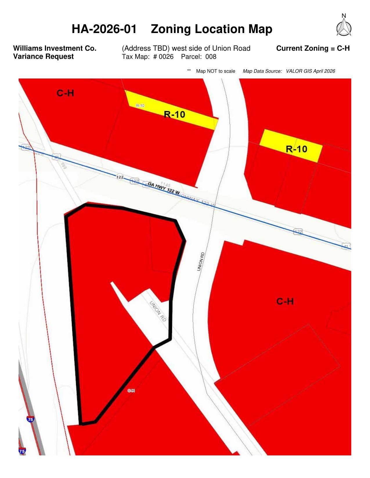 Zoning Location Map