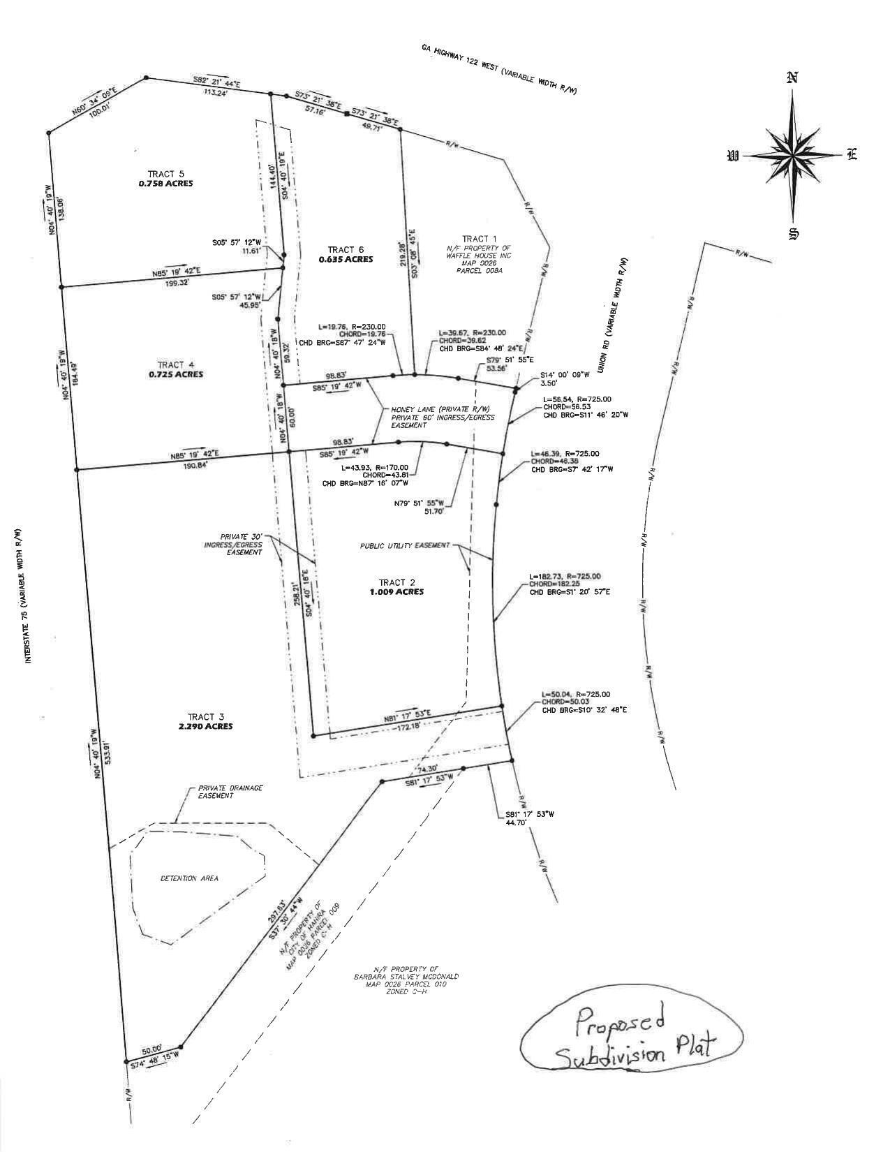 Proposed Subdivision Plat