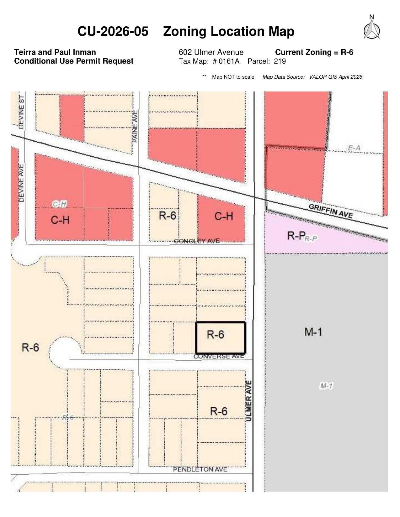 Zoning Location Map