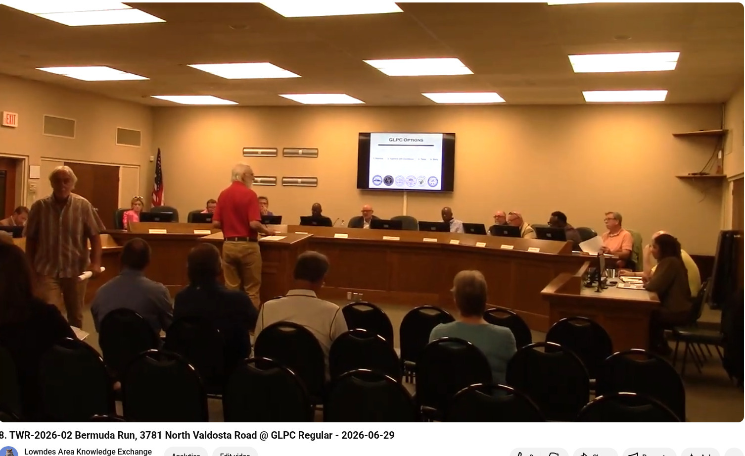 John S. Quarterman speaks against TWR-2026-02, 2026-06-29, Verizon tower proposed in Langdale Park @ GLPC 2026-06-29