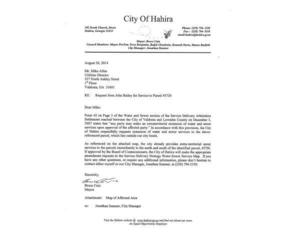 [Hahira Letter from City of Hahira 26 August 2014]