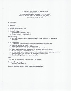 [Agenda]