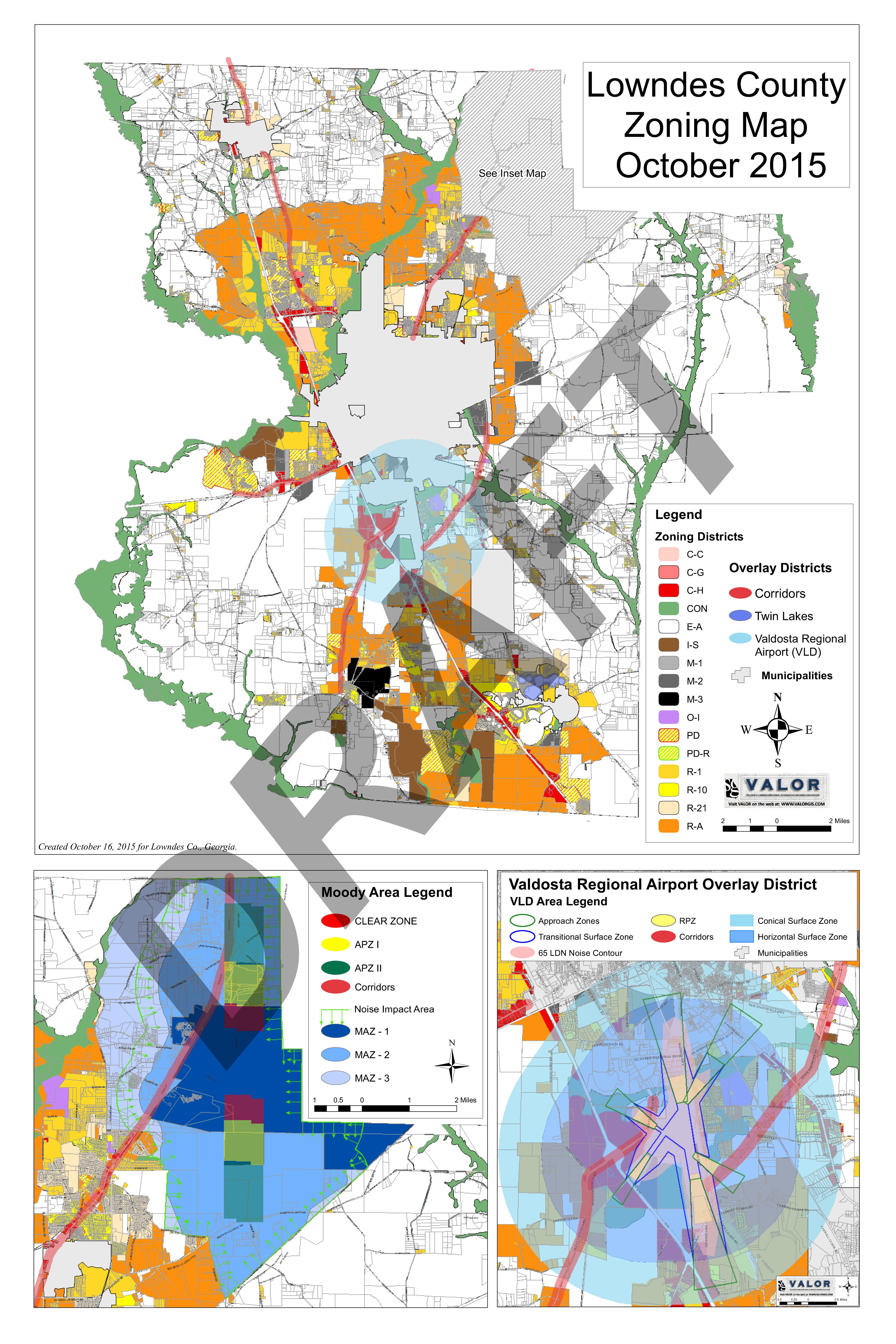 Lowndes County Zoning Map October 2015