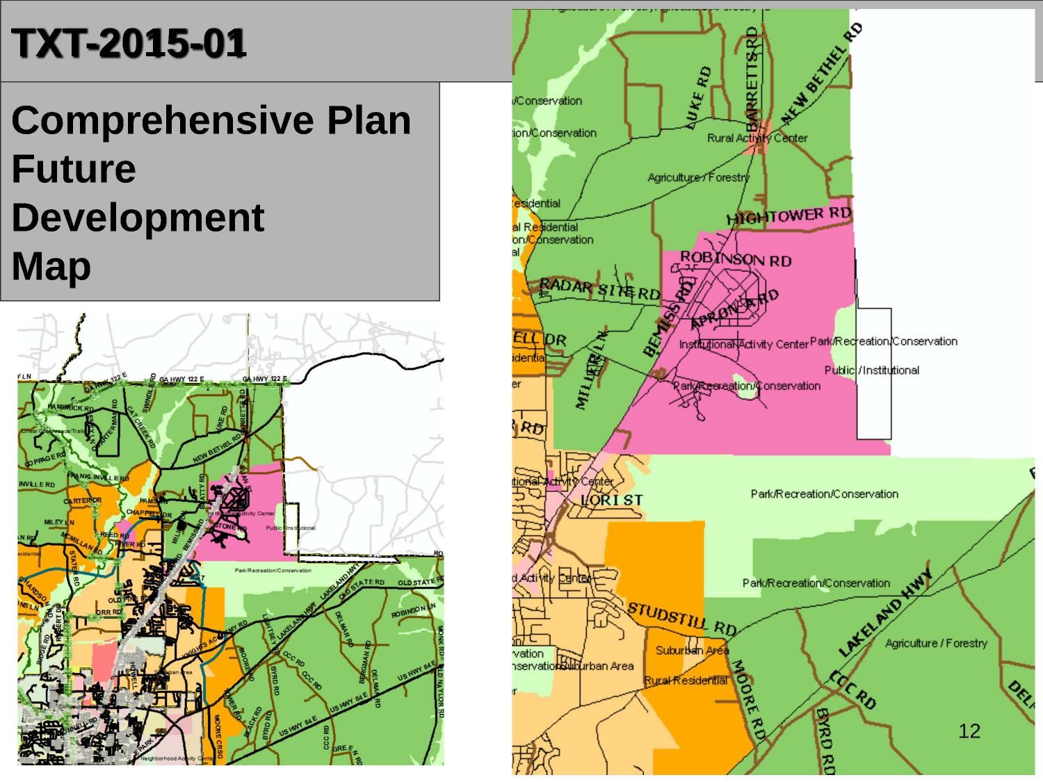 Comprehensive Plan Future Development Map