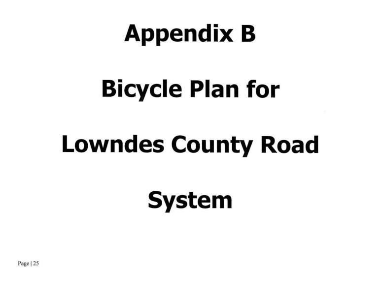Appendix B: Bicycle Plan