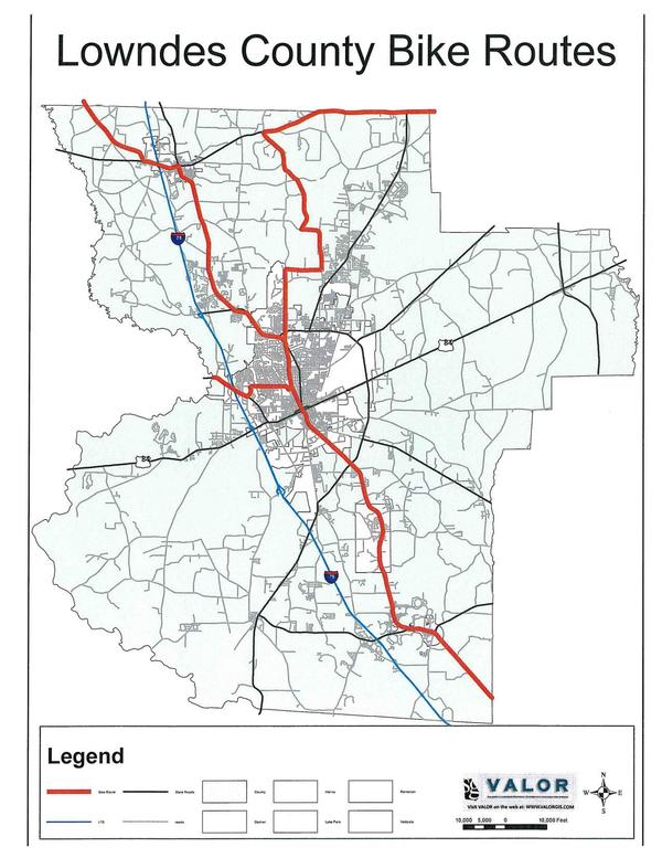 Lowndes County Bike Routes