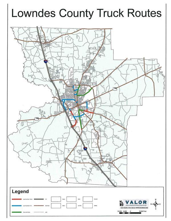 Lowndes County Truck Routes