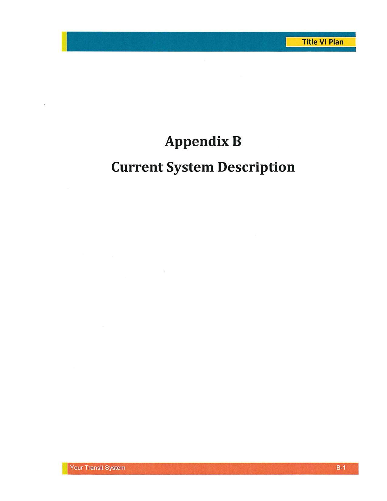 Appendix B