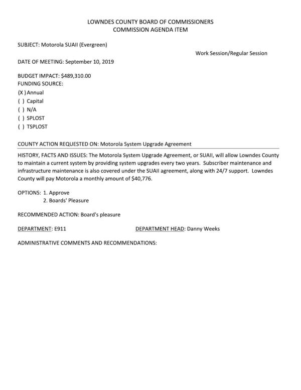 BUDGET IMPACT: $489,310.00