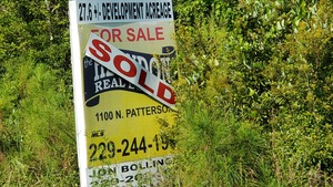 [Sold sign, 27.6+/1 acres]