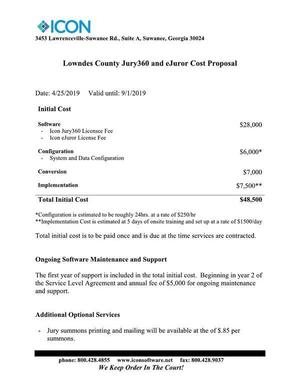 [Lowndes County Jury360 and eJuror Cost Proposal]