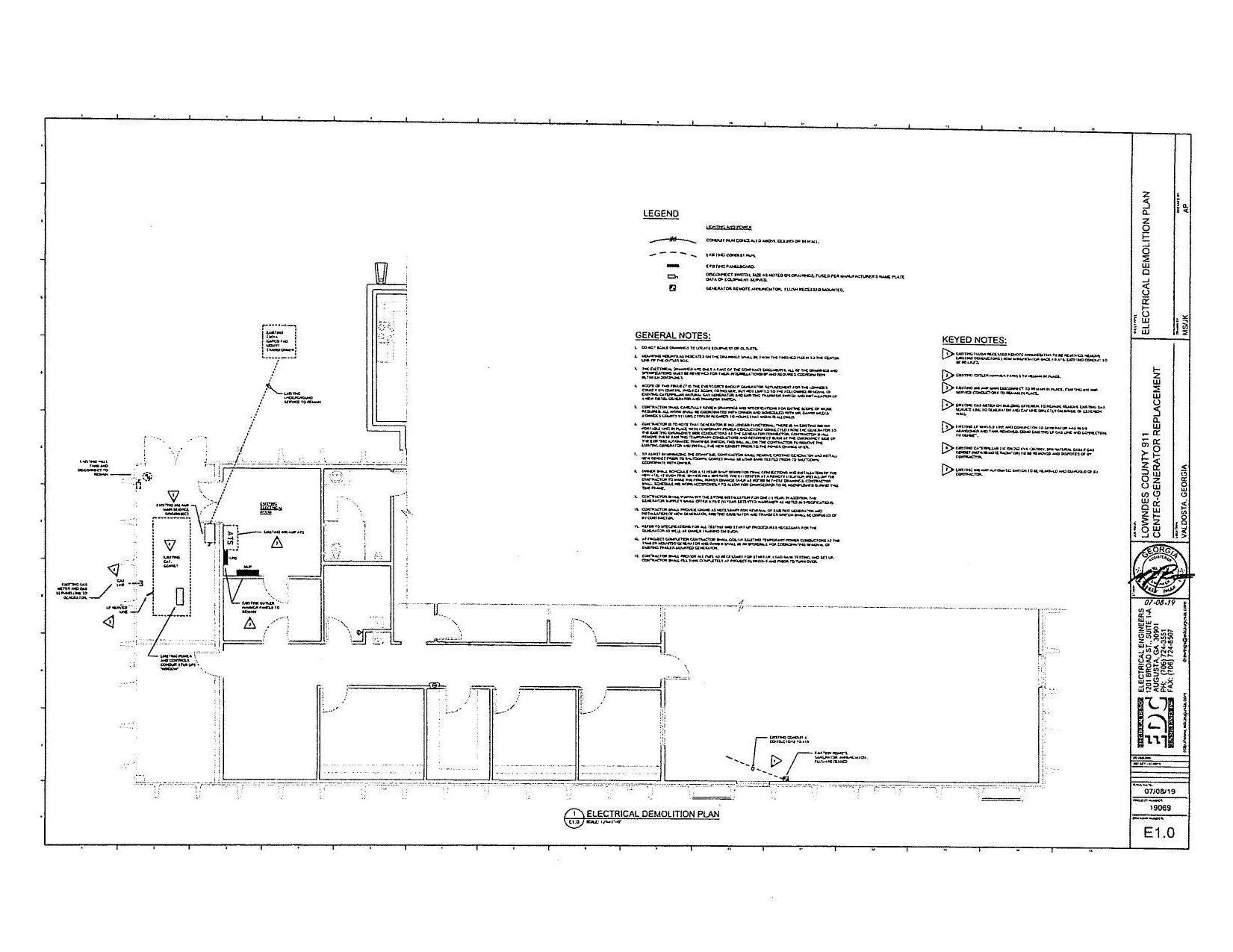 Electrical Demolition Plan