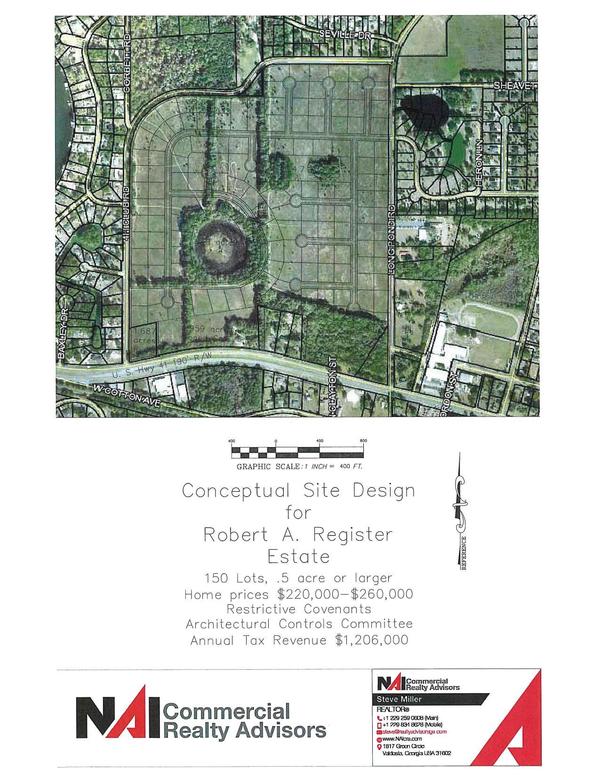 Conceptual Site Design for Robert A. Register Estate