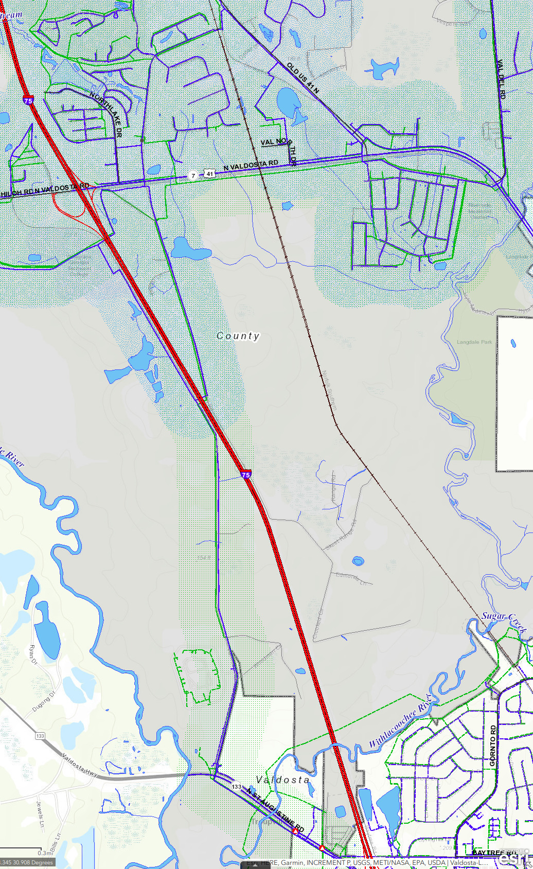 Map: Coleman Road, VALORGIS