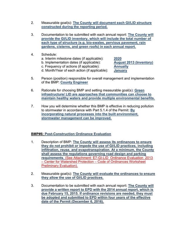 BMP #6: Post-Construction Ordinance Evaluation