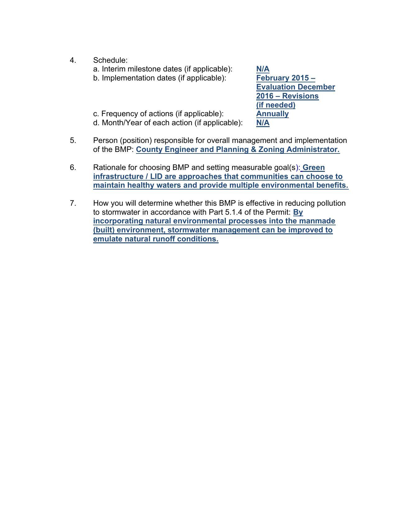 How you will determine whether this BMP is effective in reducing pollution to stormwater in accordance with Part 5.1.4 of the Permit: