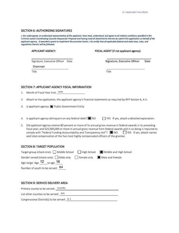 Section 6: Authorizing Signatures