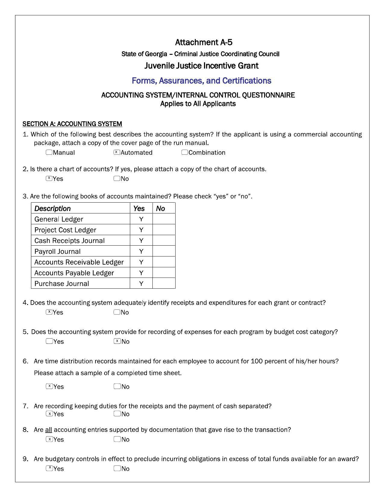 Attachment A-5: Forms, Assurances, and Certifications